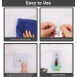 HOME USE αυτοκόλλητες βάσεις 57x57mm διάφανο 4τμχ HUH-0156